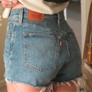 Levi's Distressed Denim Shorts